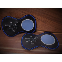 Stickdatei ITH - MugRug Geek Kaffee Molekül